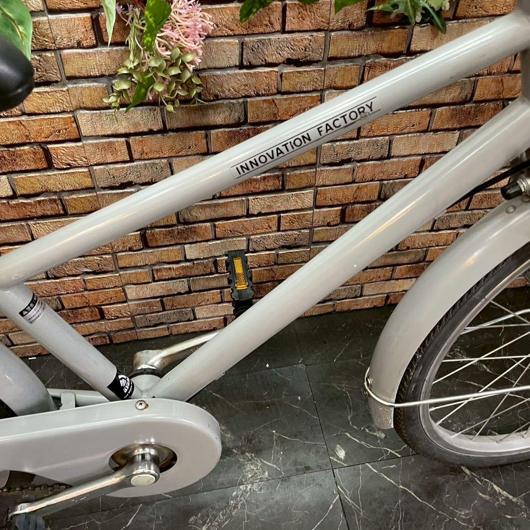 引き取り価格【92】子供用自転車 innovation factory グレー