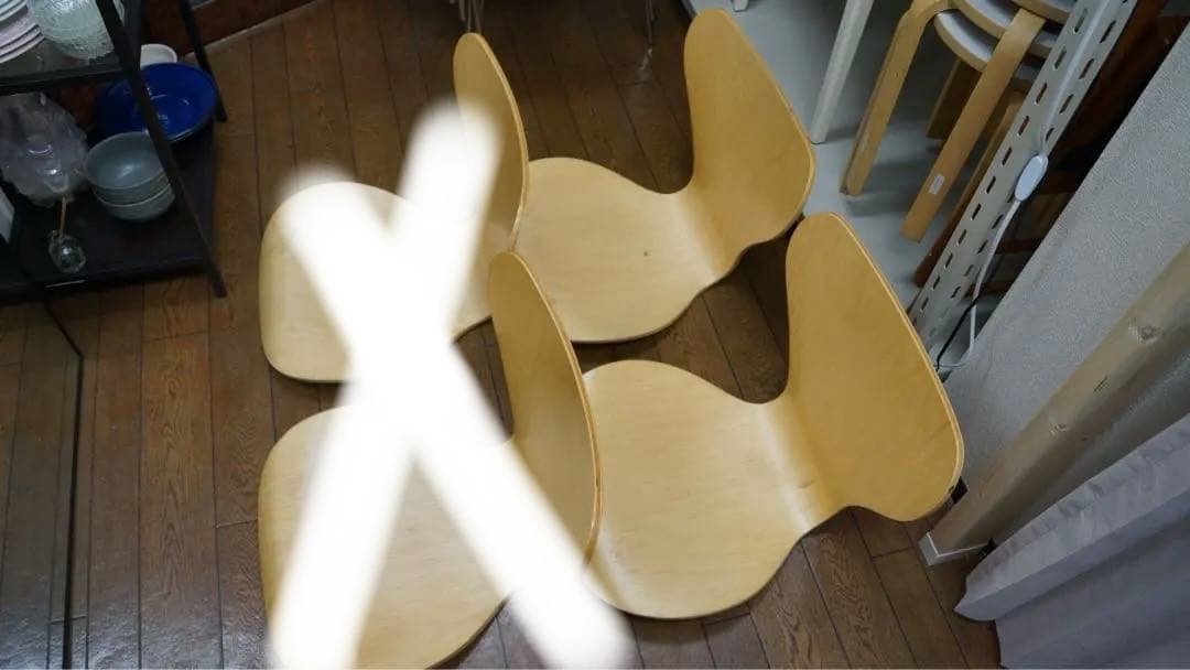 【2脚セット】セブンチェア リプロ 薄い木色