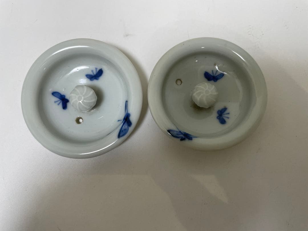 【現状品】染付 陶器 急須 湯呑み 大化年制 まとめ アンティーク レトロ