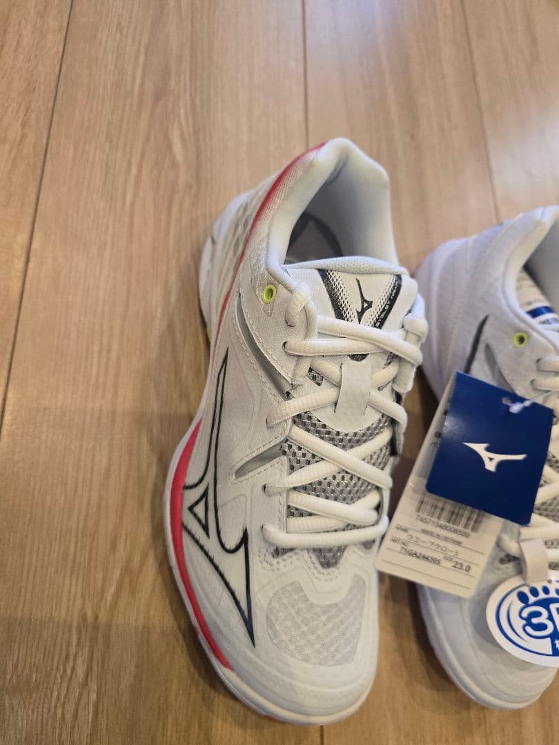 Mizuno ウェーブクロー3 23.0 ホワイト/ピンク