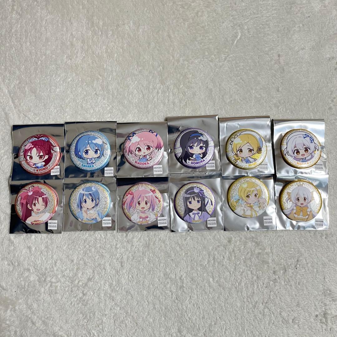 まどマギ ローソンコラボ12種フルコンプリート グリッター缶バッジ