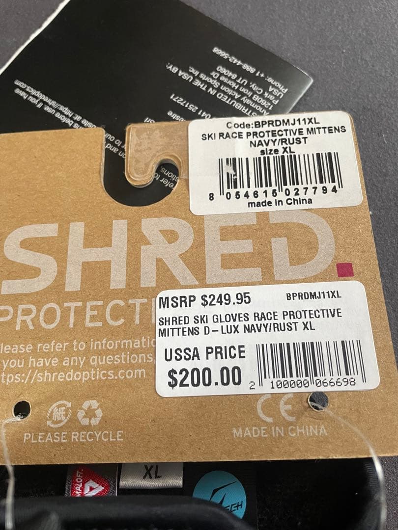 Shred シュレッド　レースグローブ