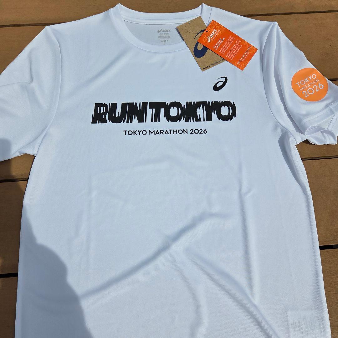 ASICS RUN TOKYO 東京マラソン2026 海外サイズS ホワイト