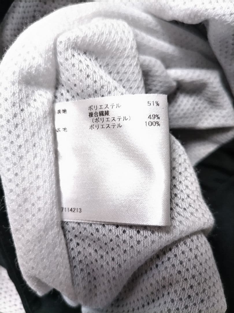 美品　マンシングウェア　中綿　ジャケット　半袖　黒　ビックロゴ