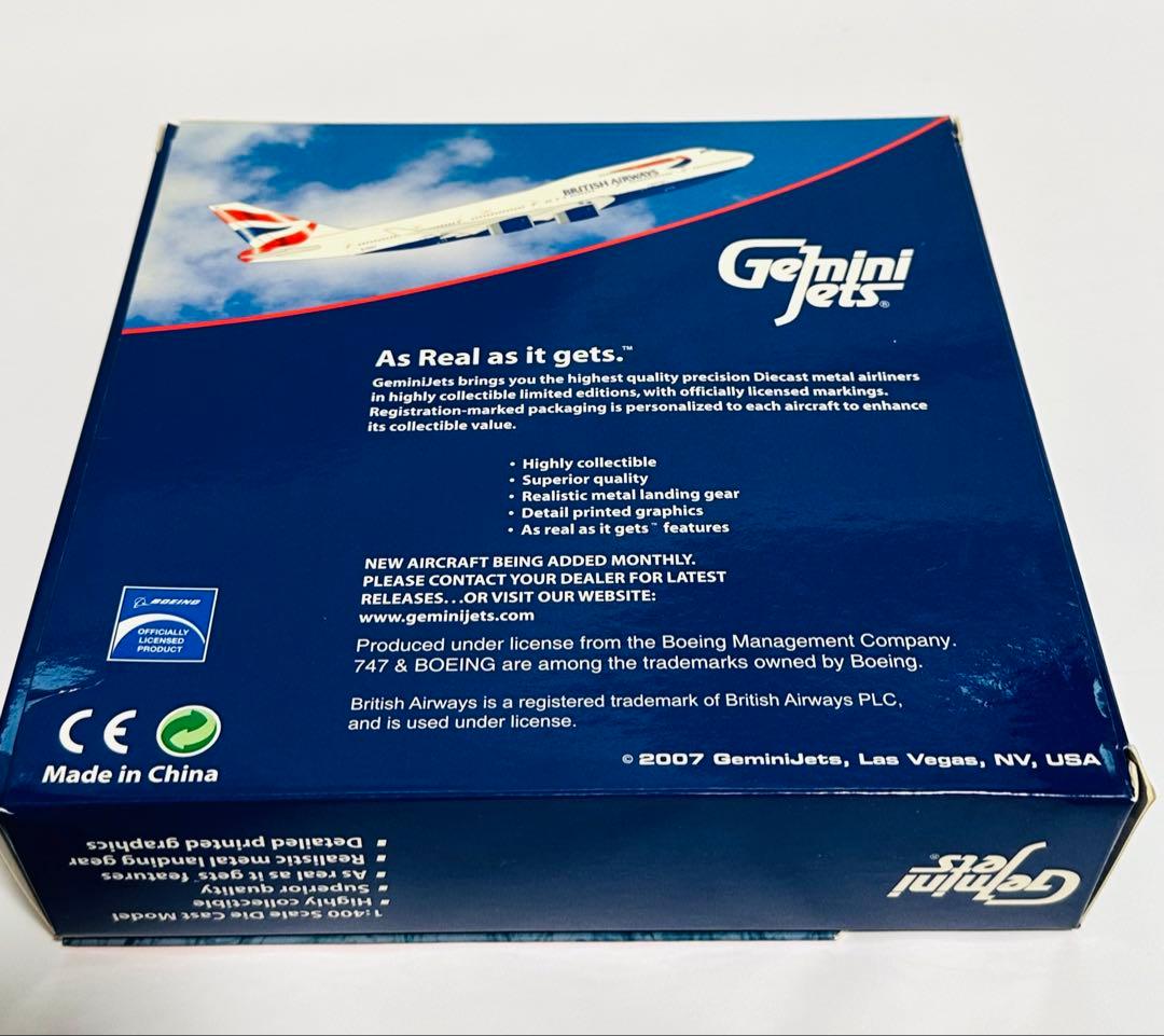 航空機・ヘリコプター Gemini 1/400 B747-400 British Airways