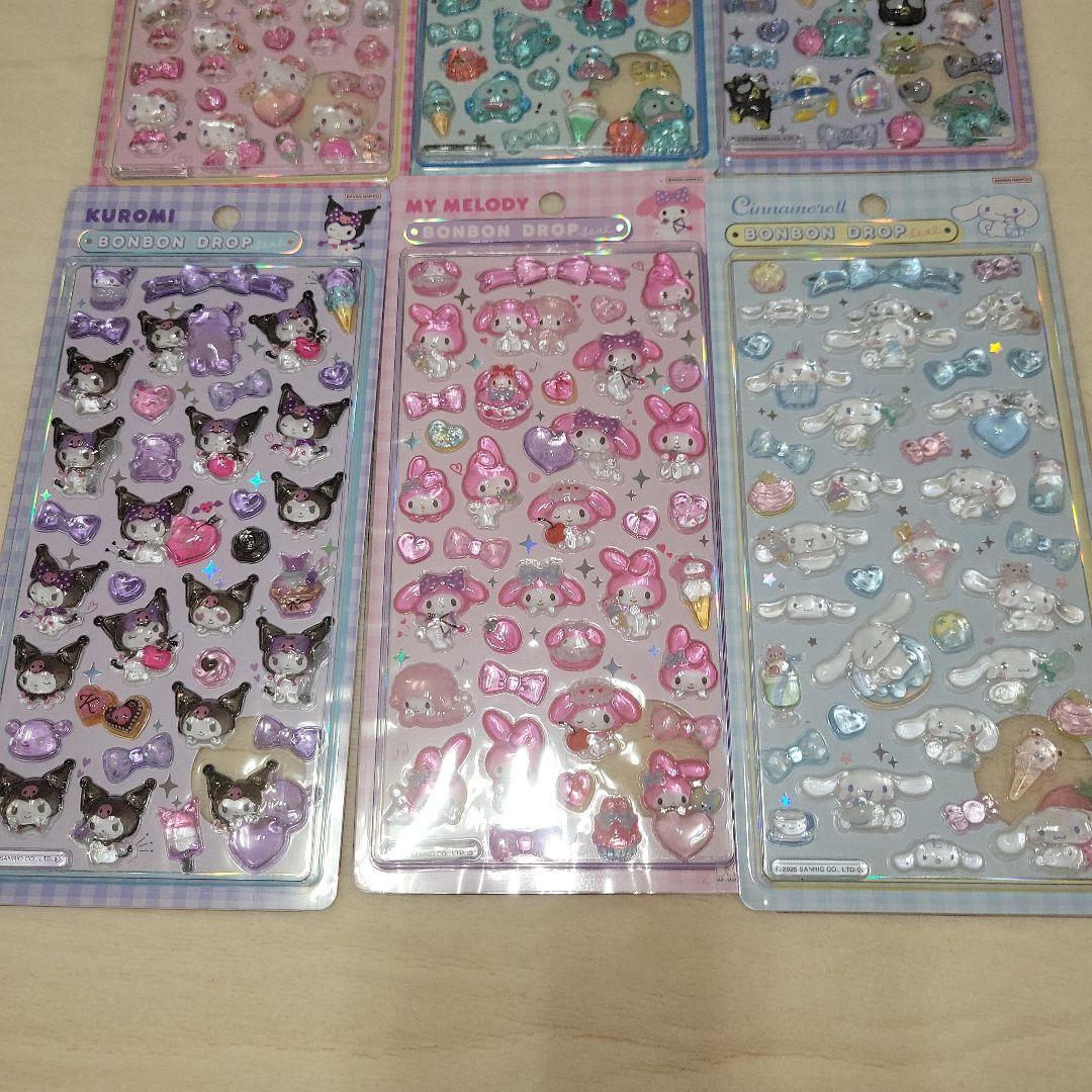 サンリオボンボンドロップシール 正規品　6枚セット