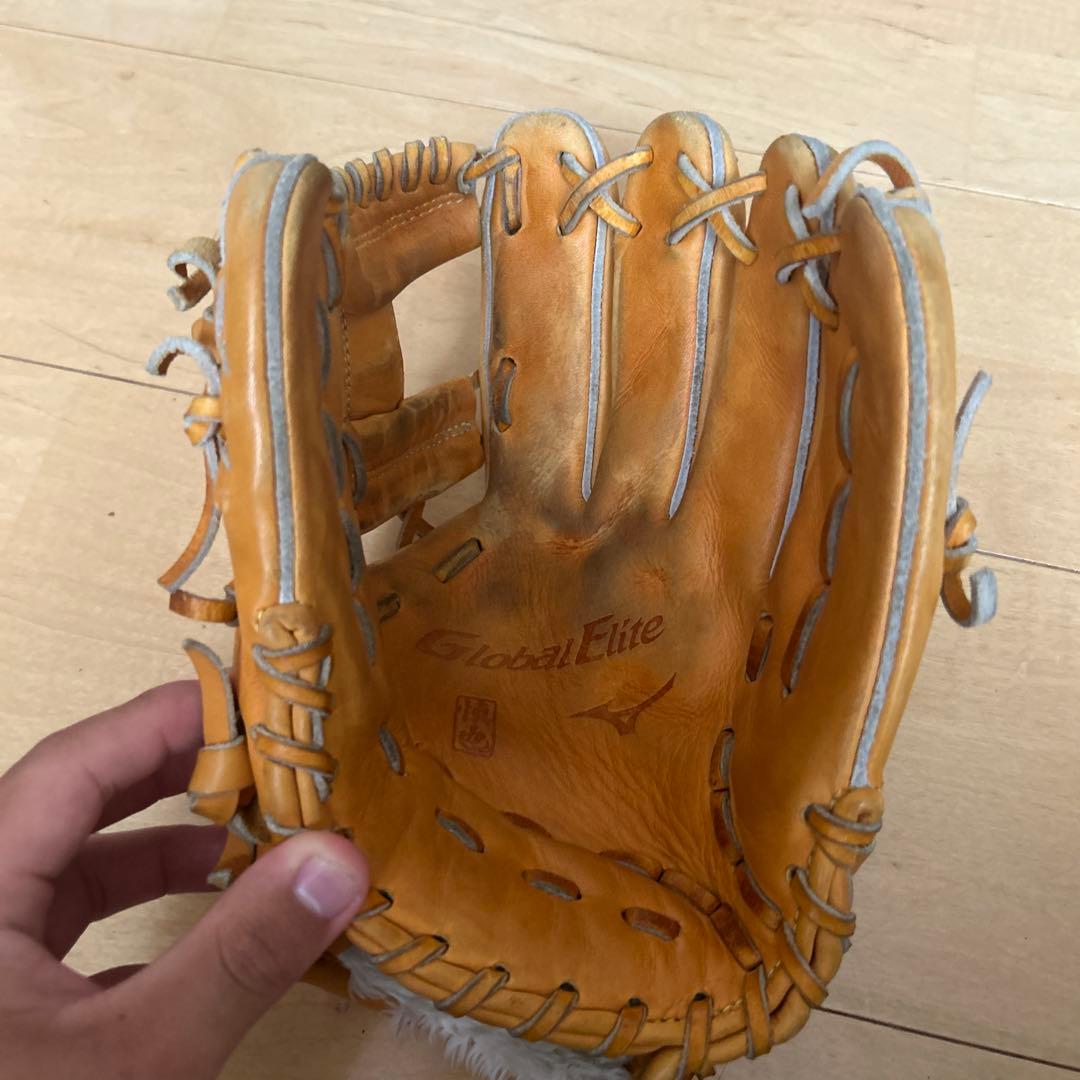 ミズノ　グローバルエリート　軟式グローブ　宮本慎也モデル