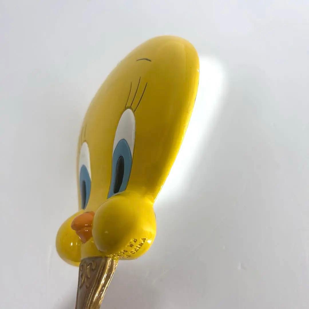 1996年製 TWEETY トゥイーティー 陶器 手鏡 ワーナーブラザーズ刻印