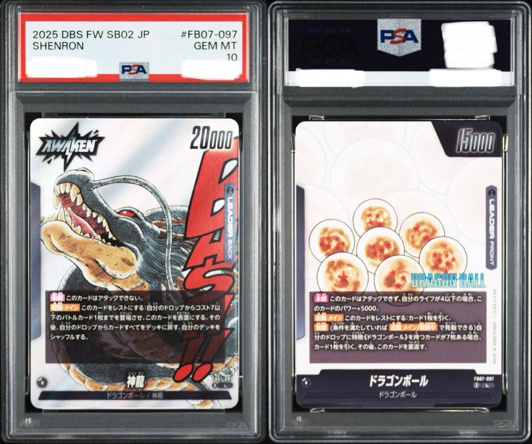 PSA10 神龍 FB07-097 マンガブースター02 ワンオーナー品