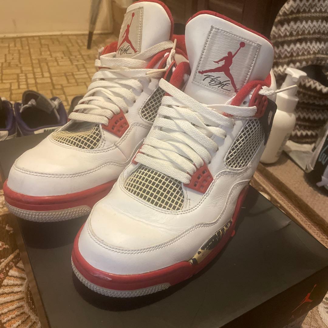 シューズ(男性用) Nike Air Jordan 4 Retro OG Fire Red 2020