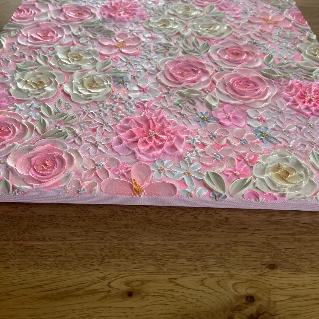 絵画 フラワーアート 花の絵 現代アート アートパネル　花柄　フランフラン