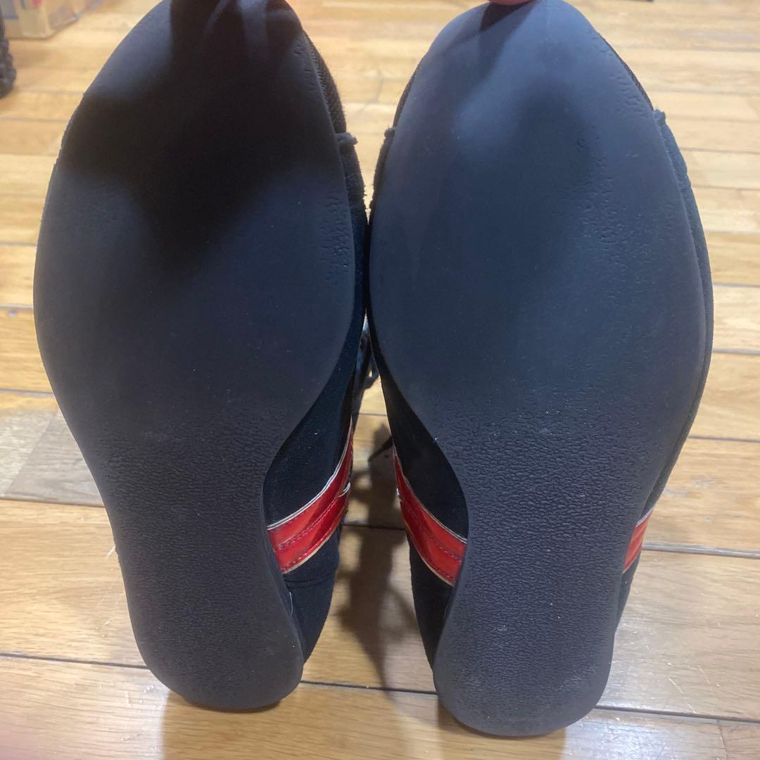 MIZUNO ボクシングシューズ　黒×赤金　27.5cm