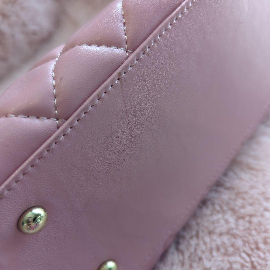 CHaNEL ピンク キルティング チェーンショルダー