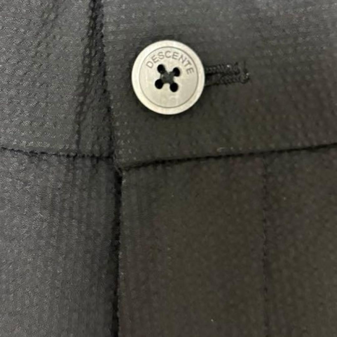 デサントゴルフ【美品】ロングパンツ メンズ 4WAYストレッチサッカーパンツ黒L