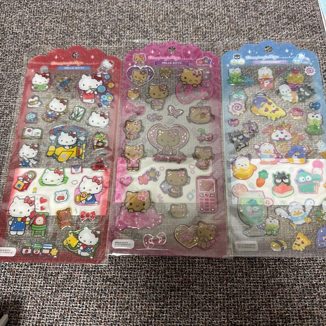 正規品　サンリオ　コットン　うるちゅる　ドロップジュエリー　おはじきシール