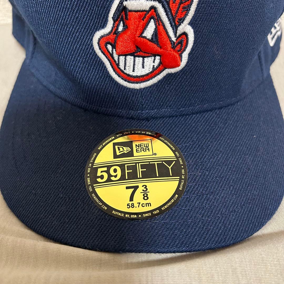 NEW ERAニューエラ キャップ 59FIFTY インディアンズ ネイビー