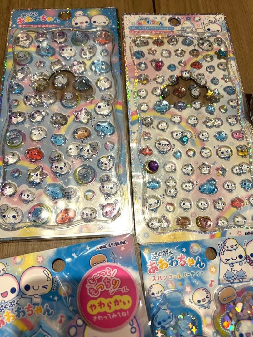 あわわちゃん　シール帳　プチドロ　スパンコールパーティー
