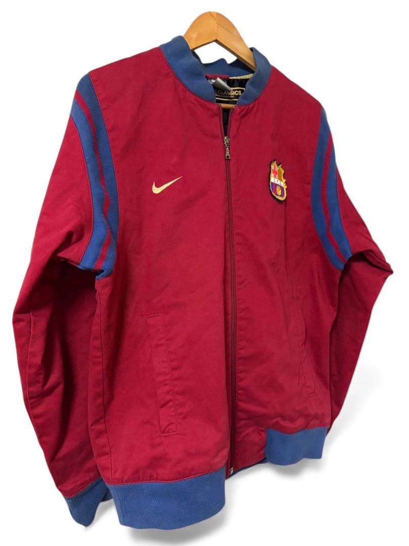 NIKE FCバルセロナ ボンバージャケット M 赤青