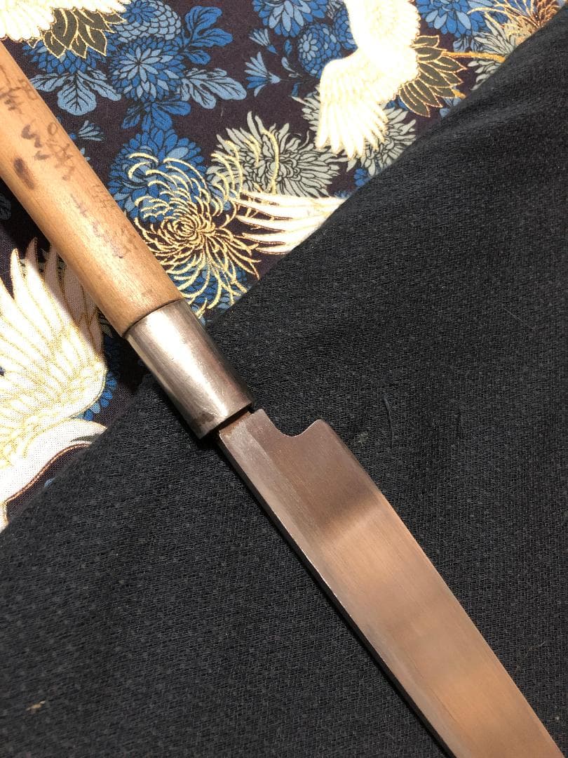 【研ぎ済み】青鋼・手打ち　堺秀晴　柳刃包丁　刺身包丁　和包丁　ナイフ　料理　釣り