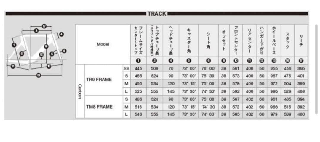 BRIDGESTONE TR8 S カーボンフレーム