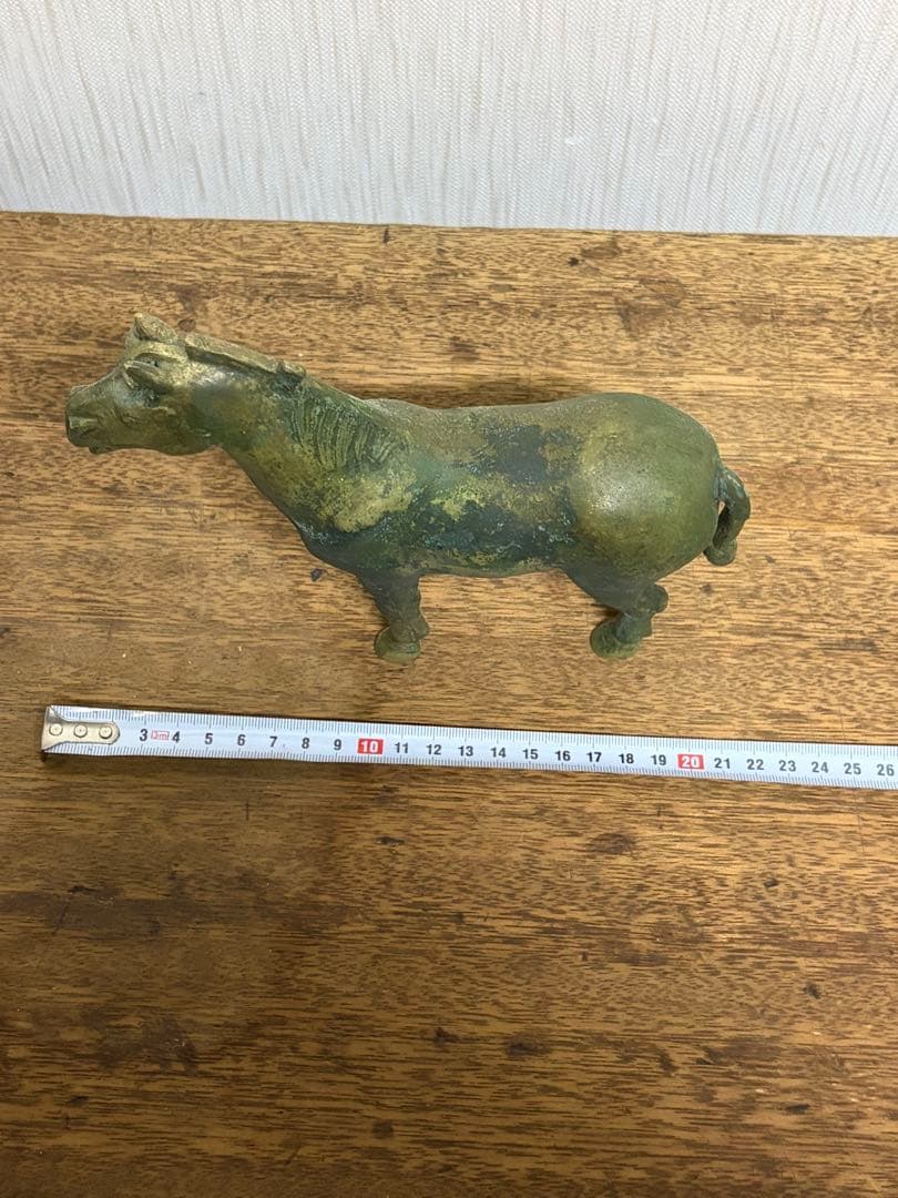 青銅製馬の置物 約23cm