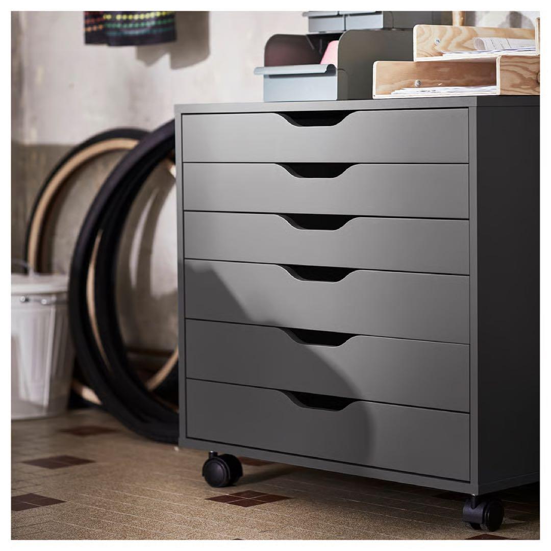 廃盤品 IKEA ALEX アレクス 引き出しユニット キャスター チェスト