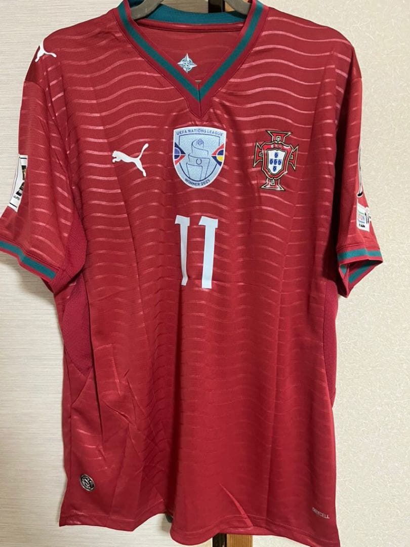 【新品】ポルトガル代表　フェリックス　ホーム　ユニフォーム　選手仕様　フルパッチ