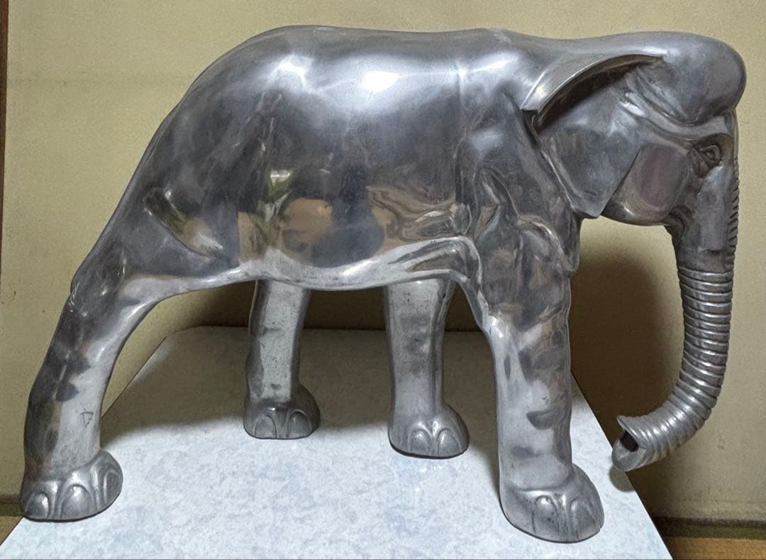 BIG！！象 金属 オブジェ 置物 インテリア 24kg