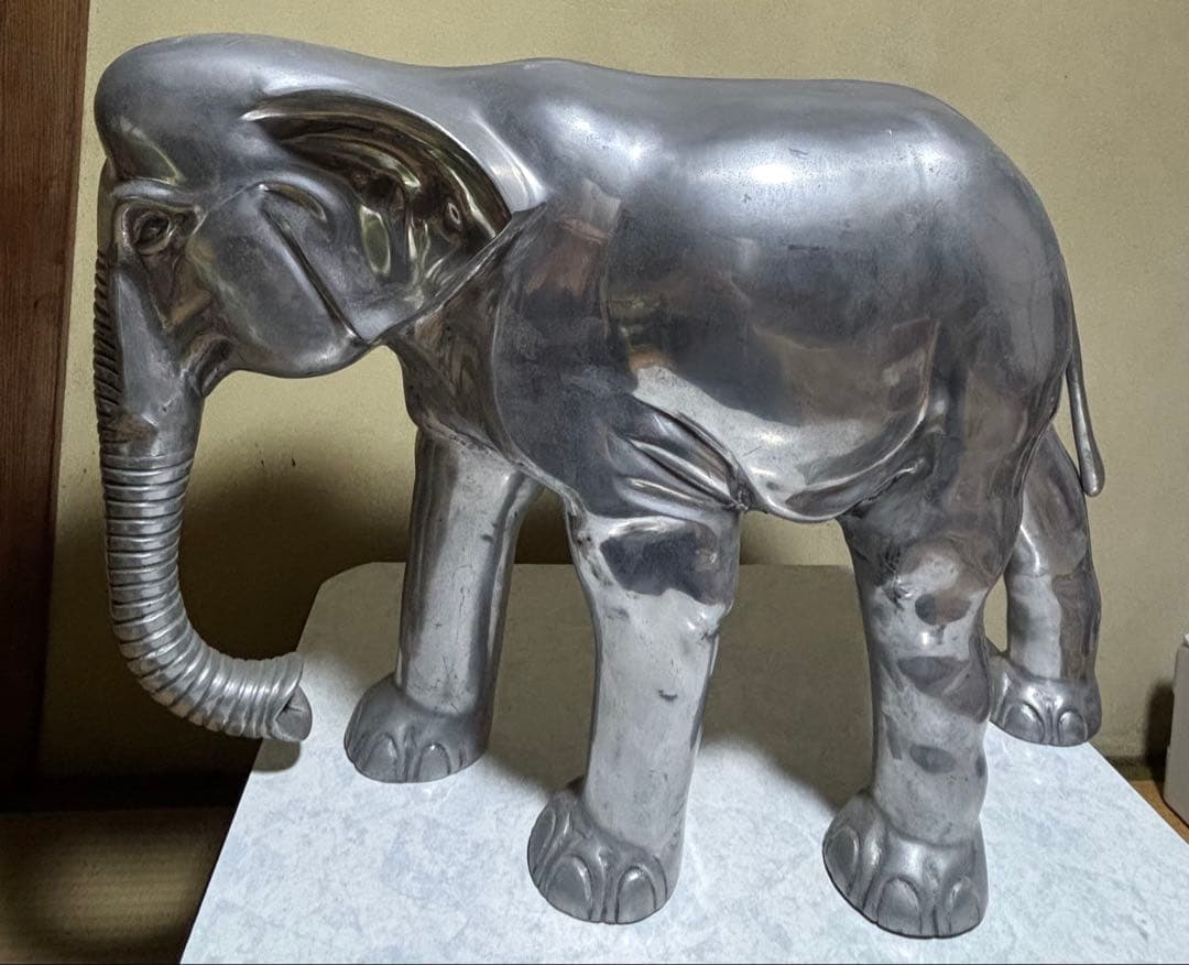 BIG！！象 金属 オブジェ 置物 インテリア 24kg