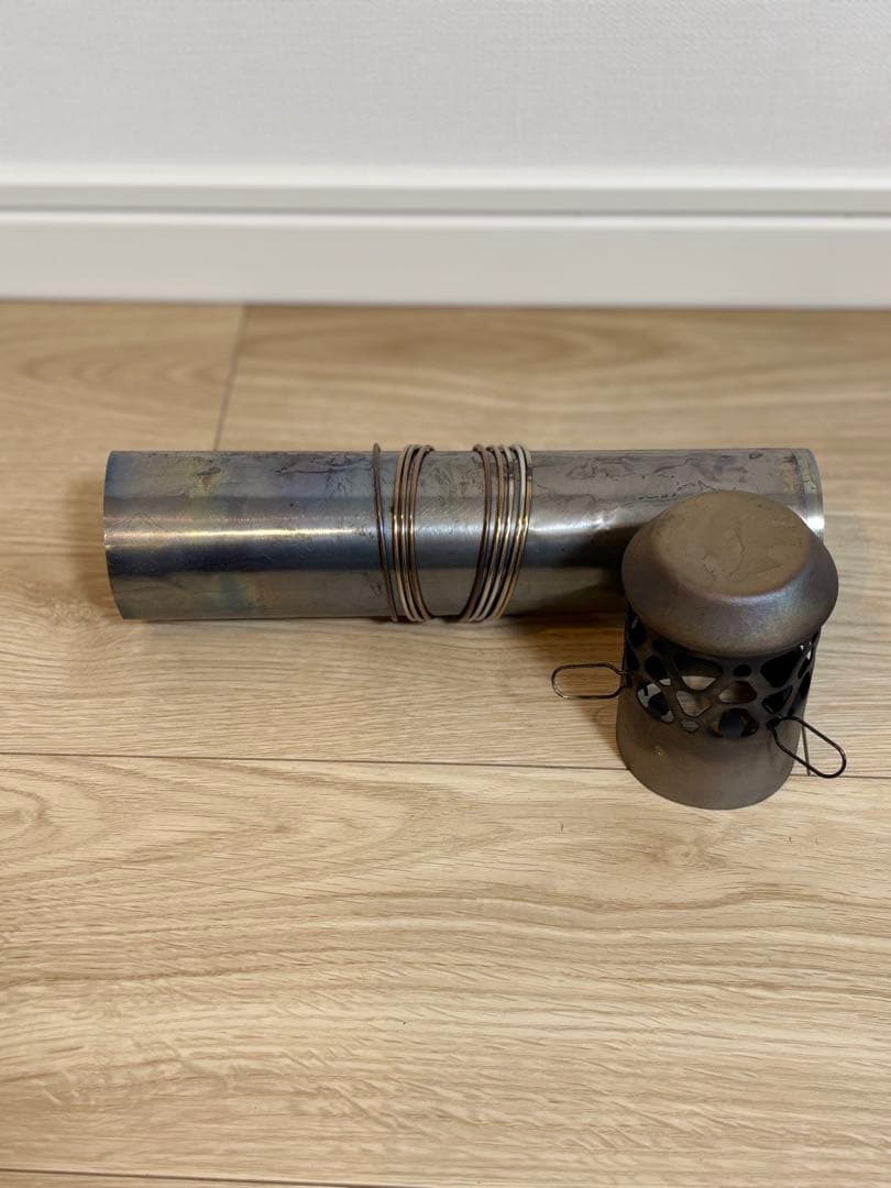 POMOLY TIMBER チタン薪ストーブ 軽量 2.3Kg ガラス窓付き