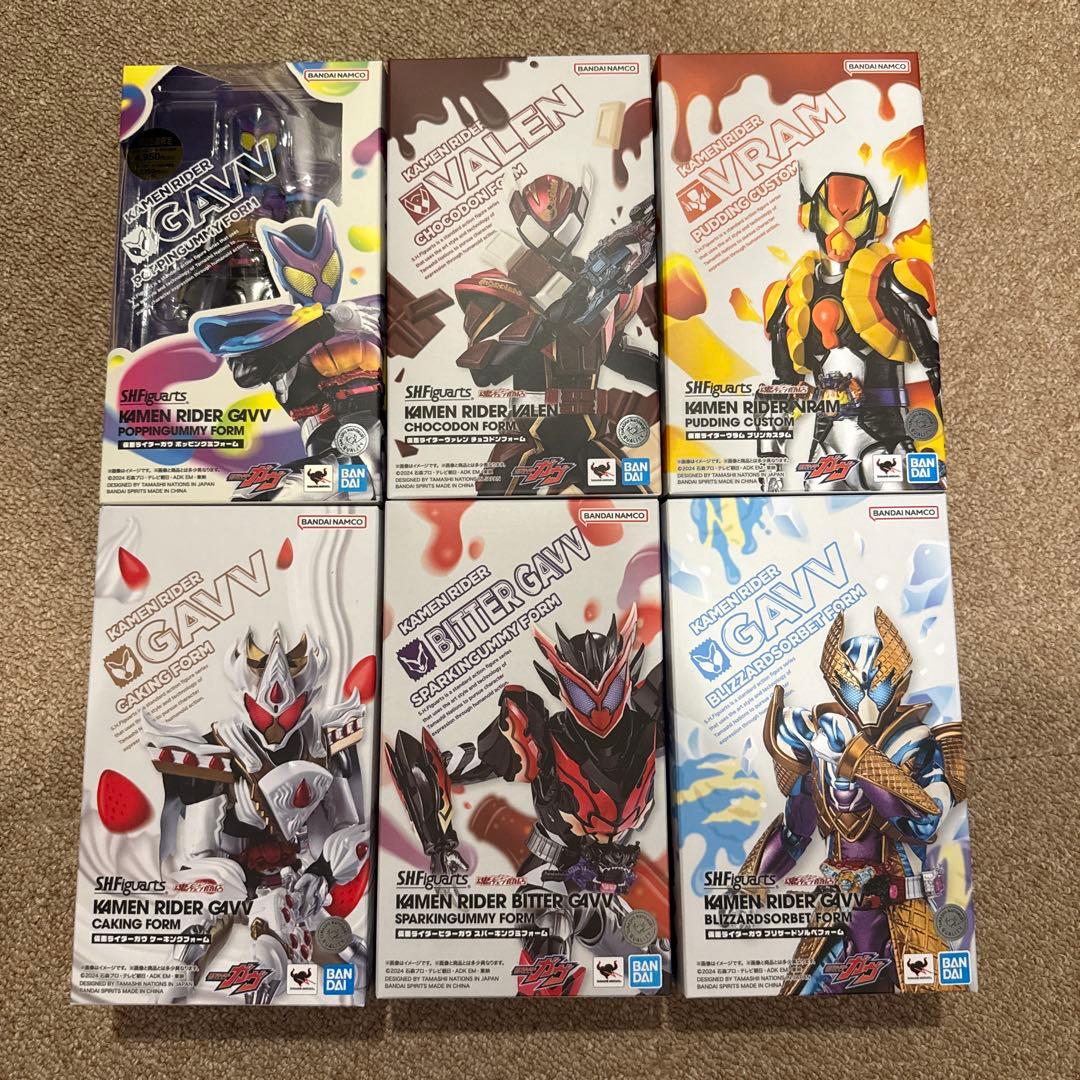 新品未開封 SHFiguarts 仮面ライダーガヴ フィギュアセット 全6種