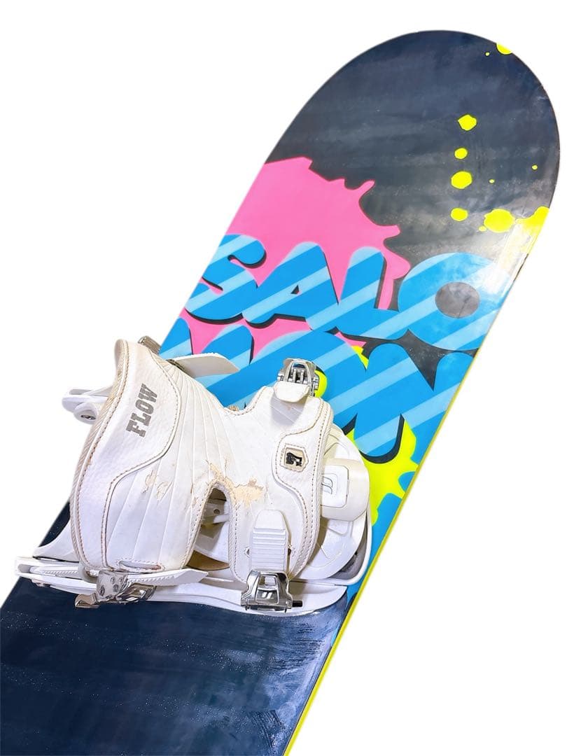 SALOMON スノーボード FLOW バインディング付セット グラフィック柄