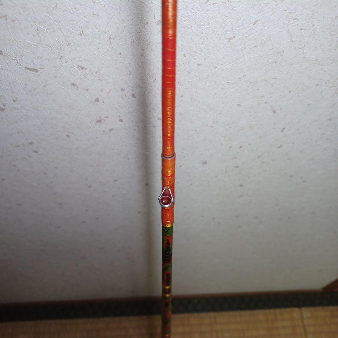 自作筏ちぬ竿　1.46m　瀬川彦次仕様グラスファイバー