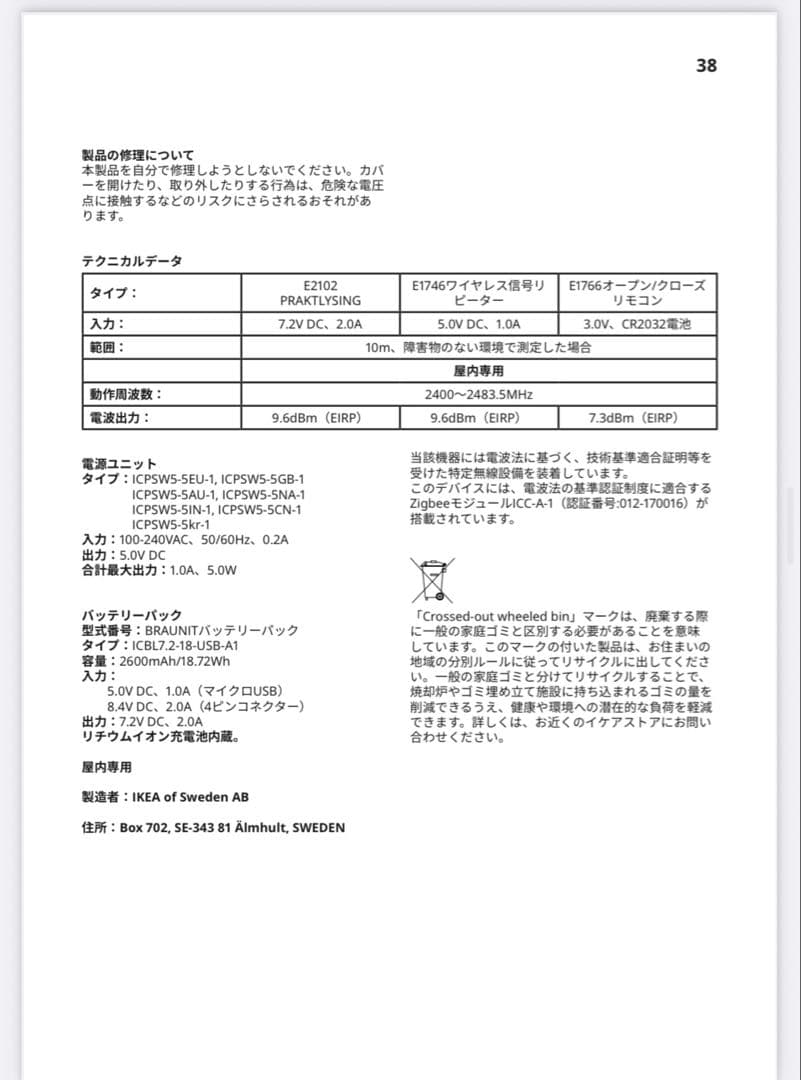 IKEA PRAKTLYSING ホワイト ブラインド