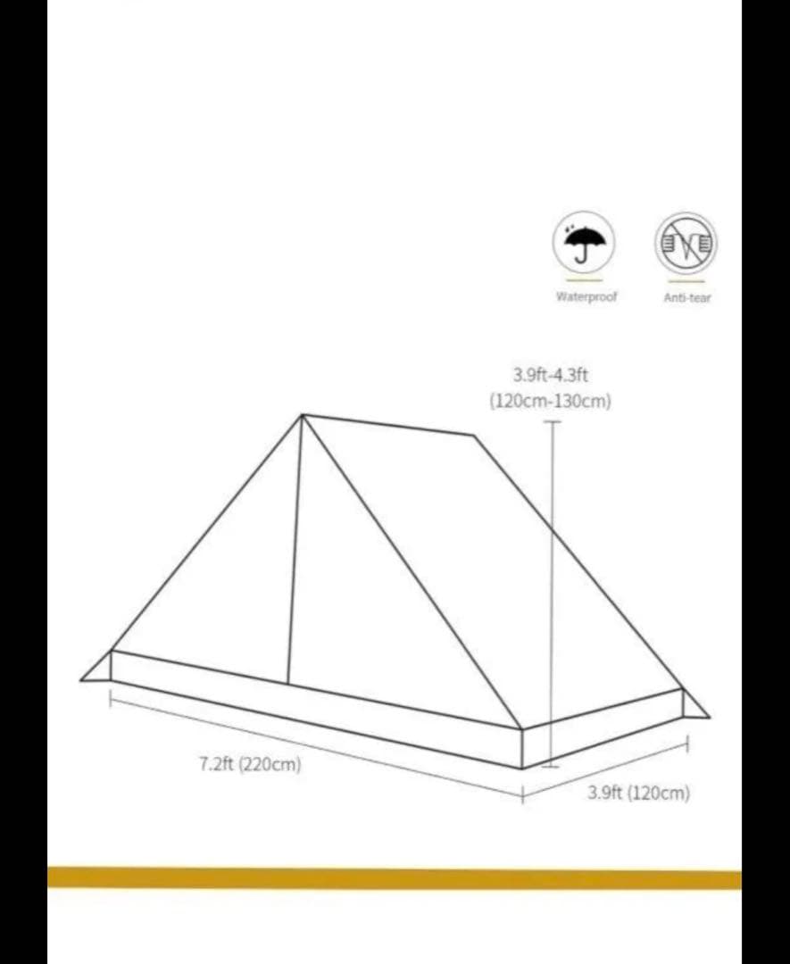 未使用品　OneTigris TANGRAM ULダブルテント ベンチレーター有