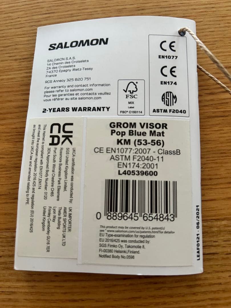 SALOMON キッズ スノーボード ヘルメット （53-56cm）