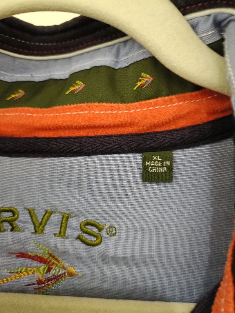 ORVIS　ハーフジップスウェット　オービス　フライ柄　XL　フライフィッシング