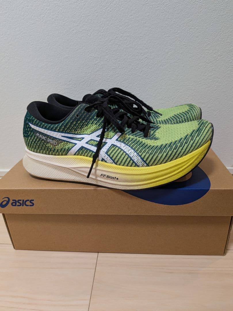 asics MAGIC SPEED2 26.5cm セーフティイエロー×ホワイト