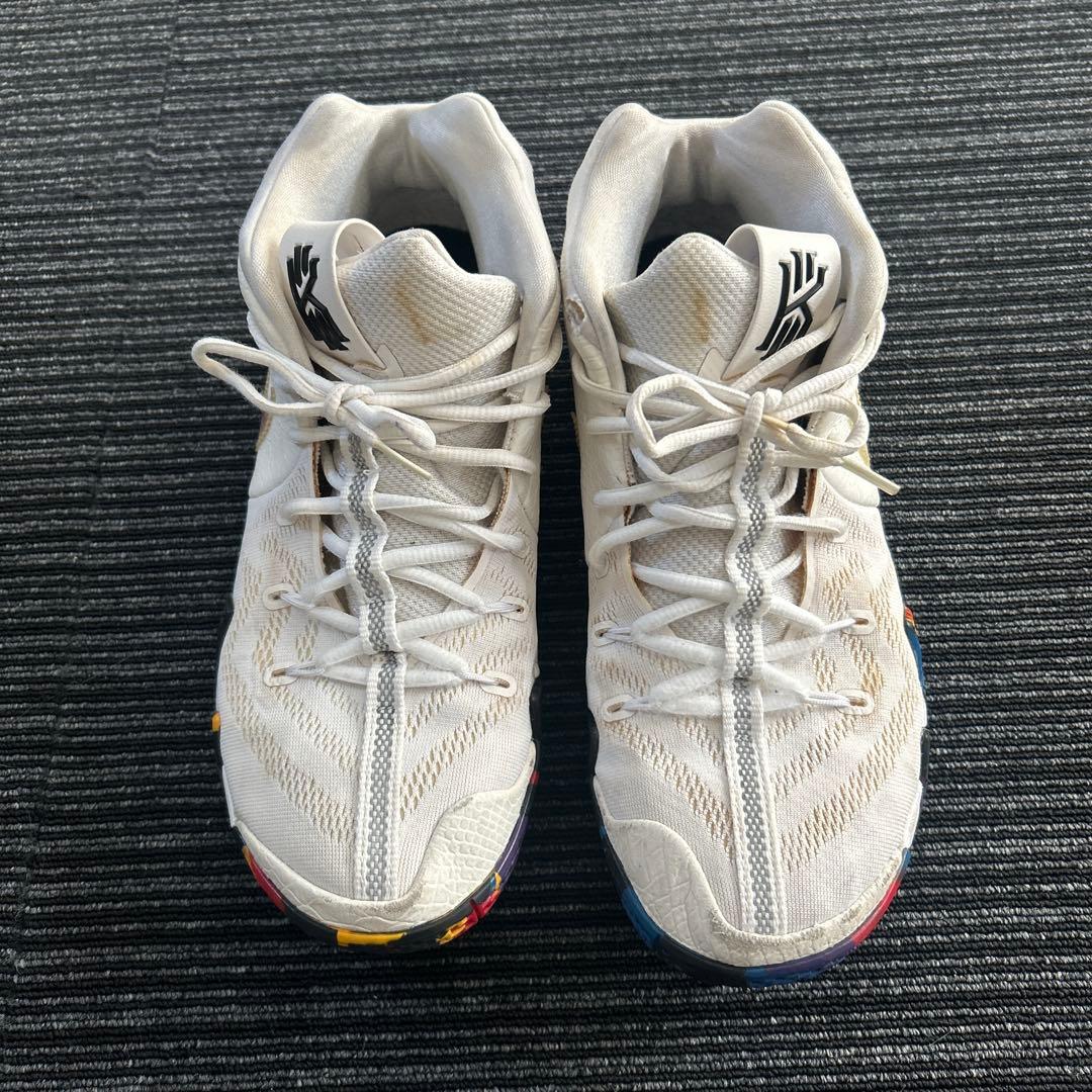 希少！Nikeナイキホワイト マルチカラー　バスケットシューズ28cm
