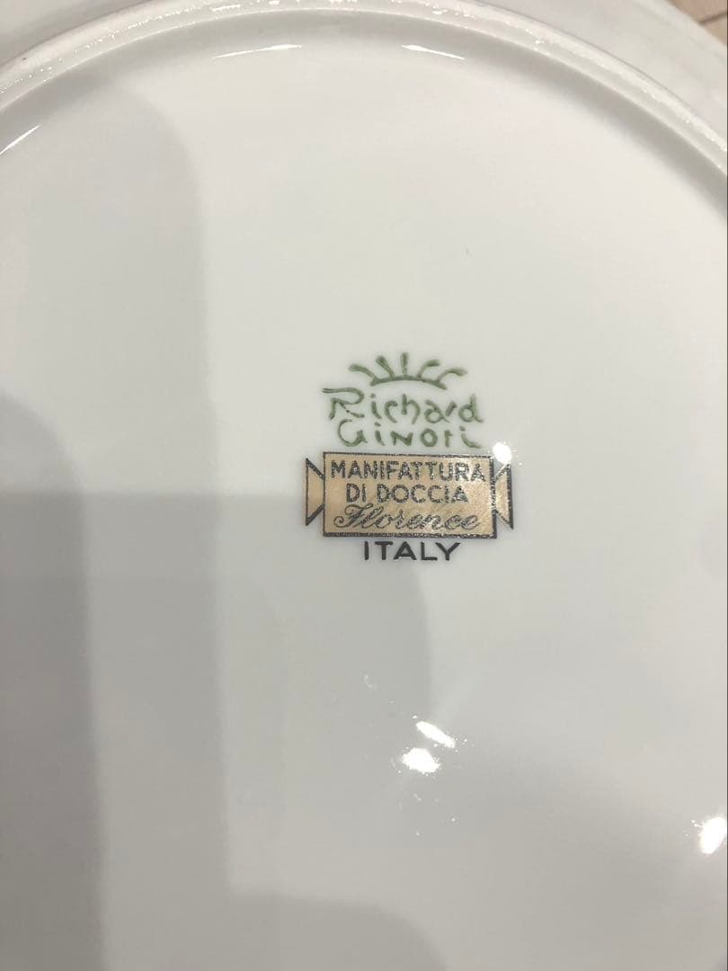 リチャードジノリ 丸皿 ケーキ皿 小皿 イタリアンフルーツ柄 2枚セット