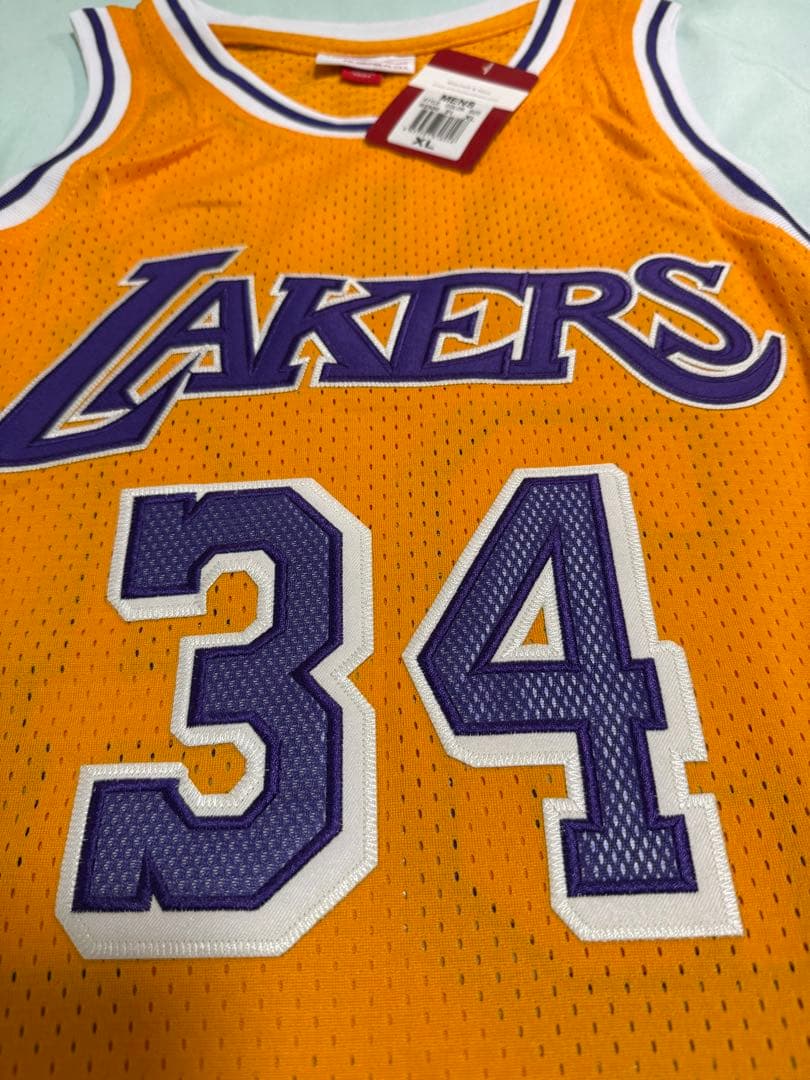 早物勝ち❗️新品　LAKERS O'NEAL 34 メッシュシャツ