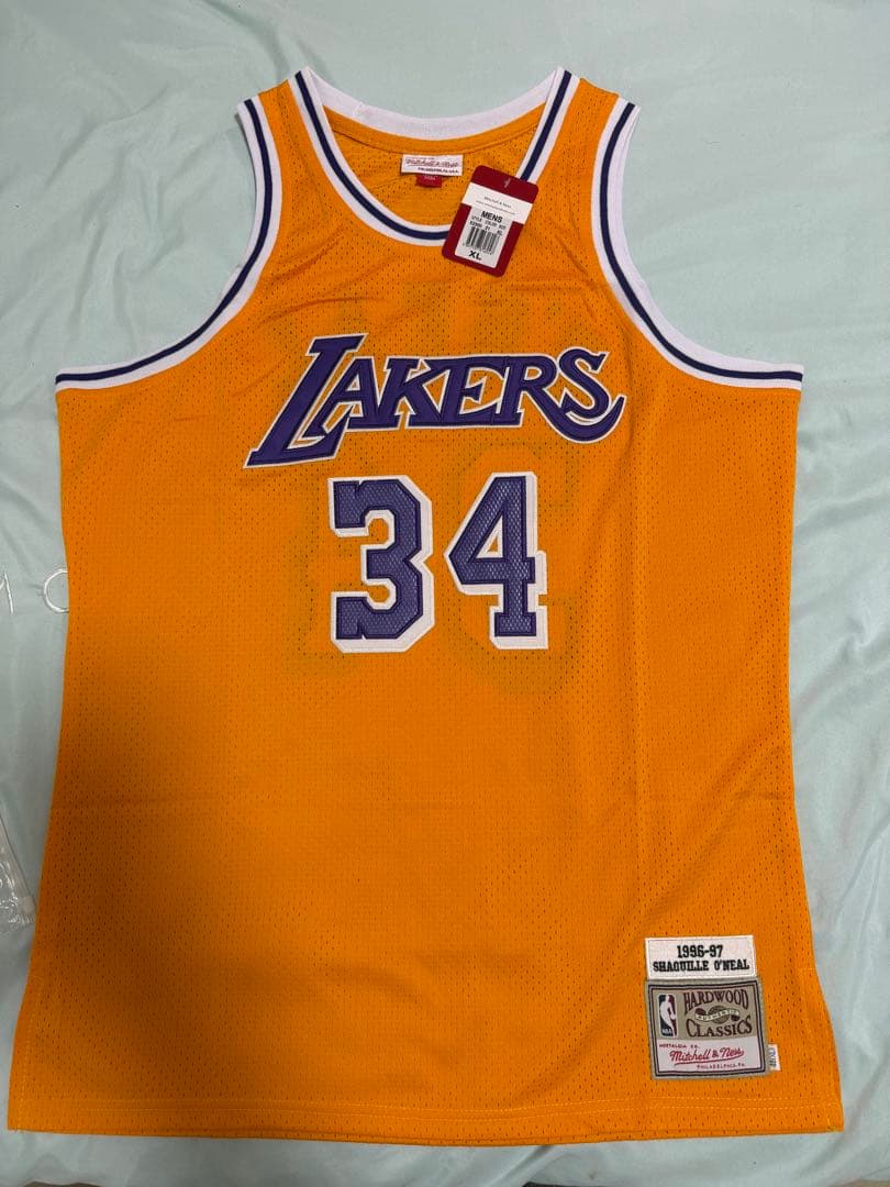 早物勝ち❗️新品　LAKERS O'NEAL 34 メッシュシャツ
