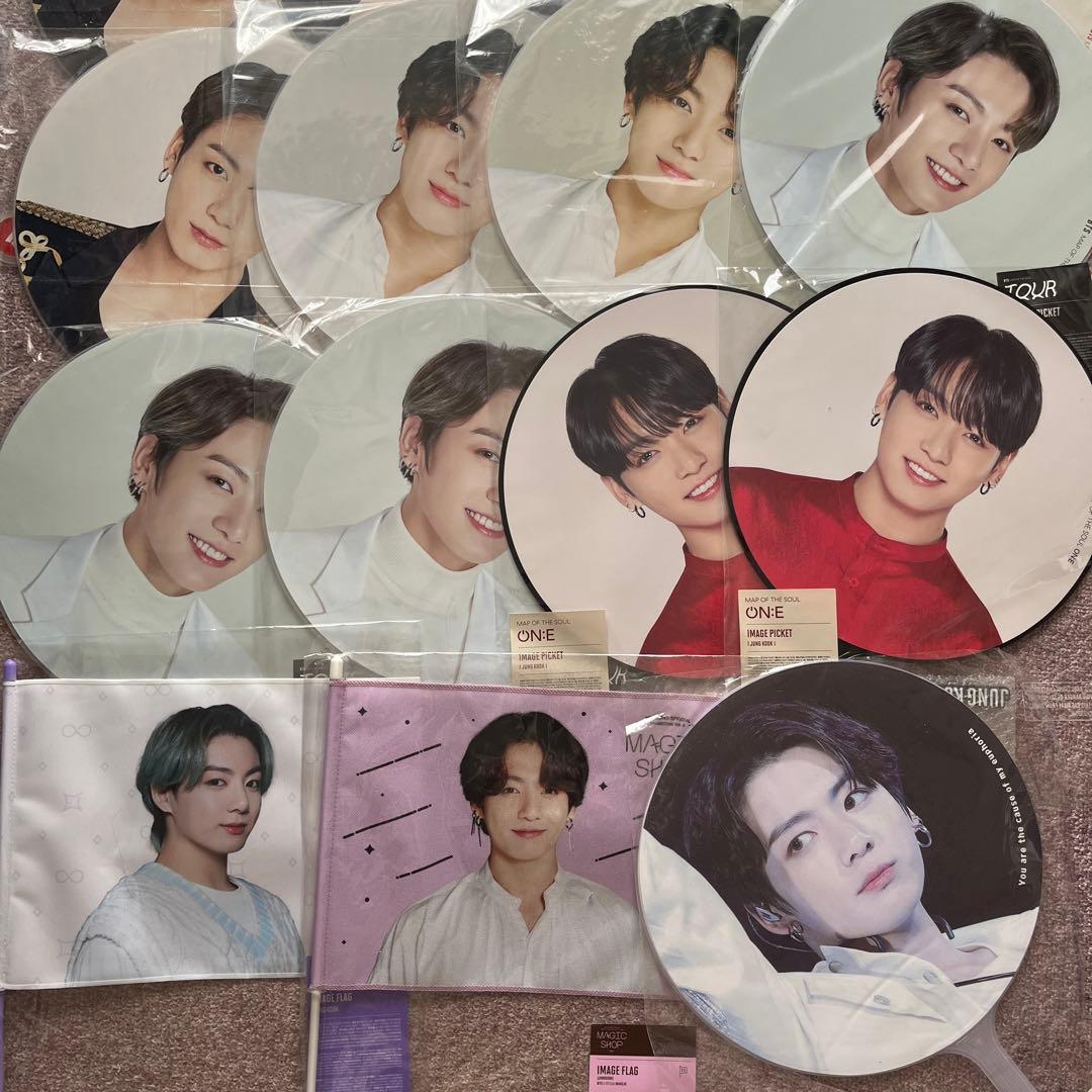 BTS ジョングク うちわ フラッグ まとめ売り