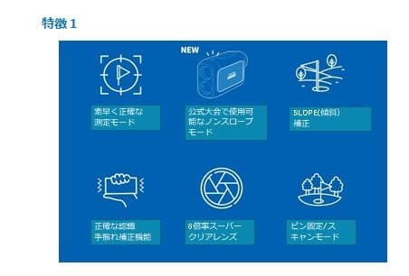 ゴルフレーザー距離計 競技モード搭載 高速計測 高低差測定機能 スキャンモード