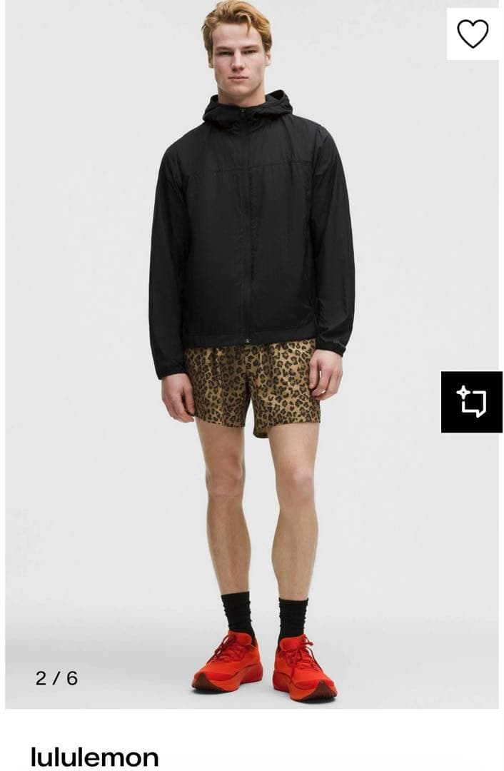 ルルレモン　ヒョウ柄 レオパード　ハーフパンツ　完売品