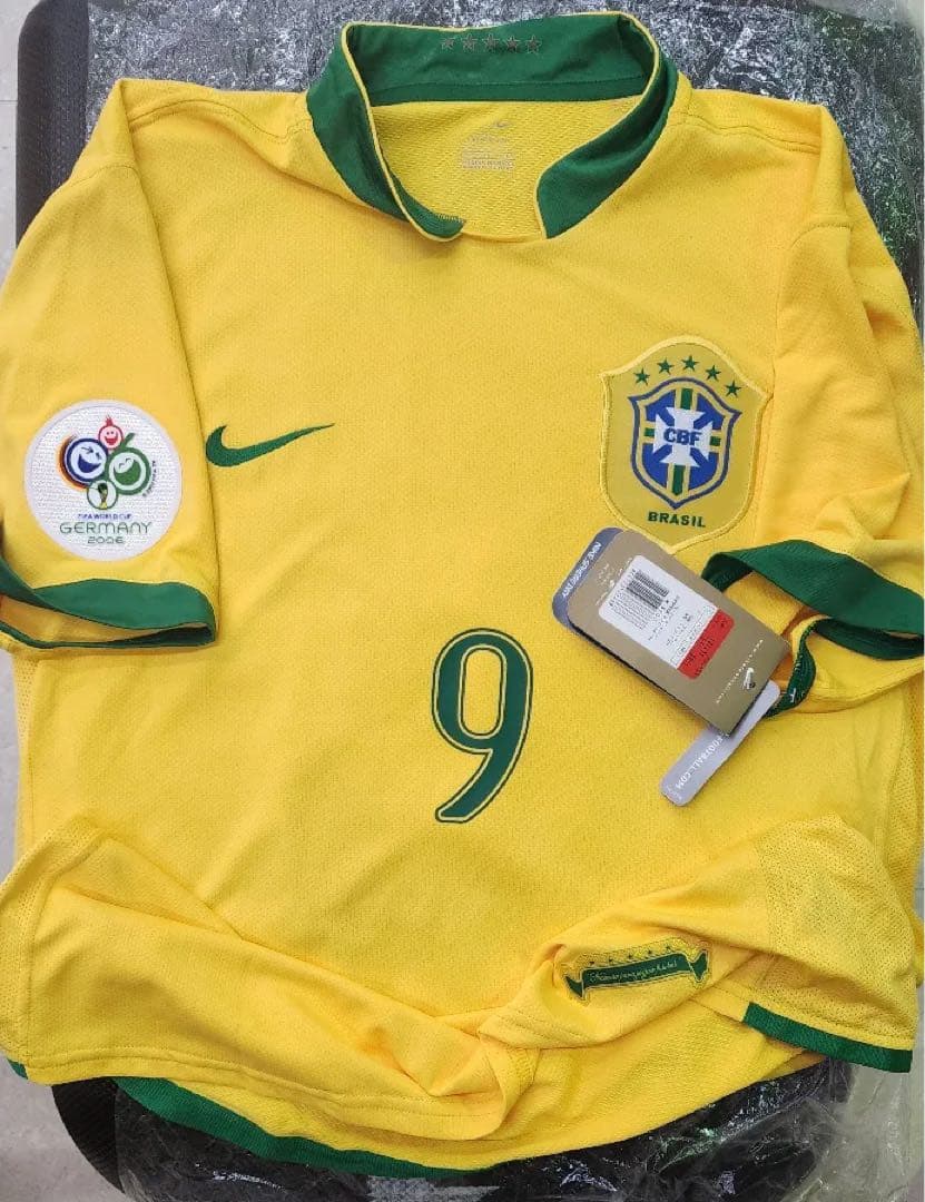 ブラジル代表 ロナウド 9番 ドイツW杯用ユニフォーム