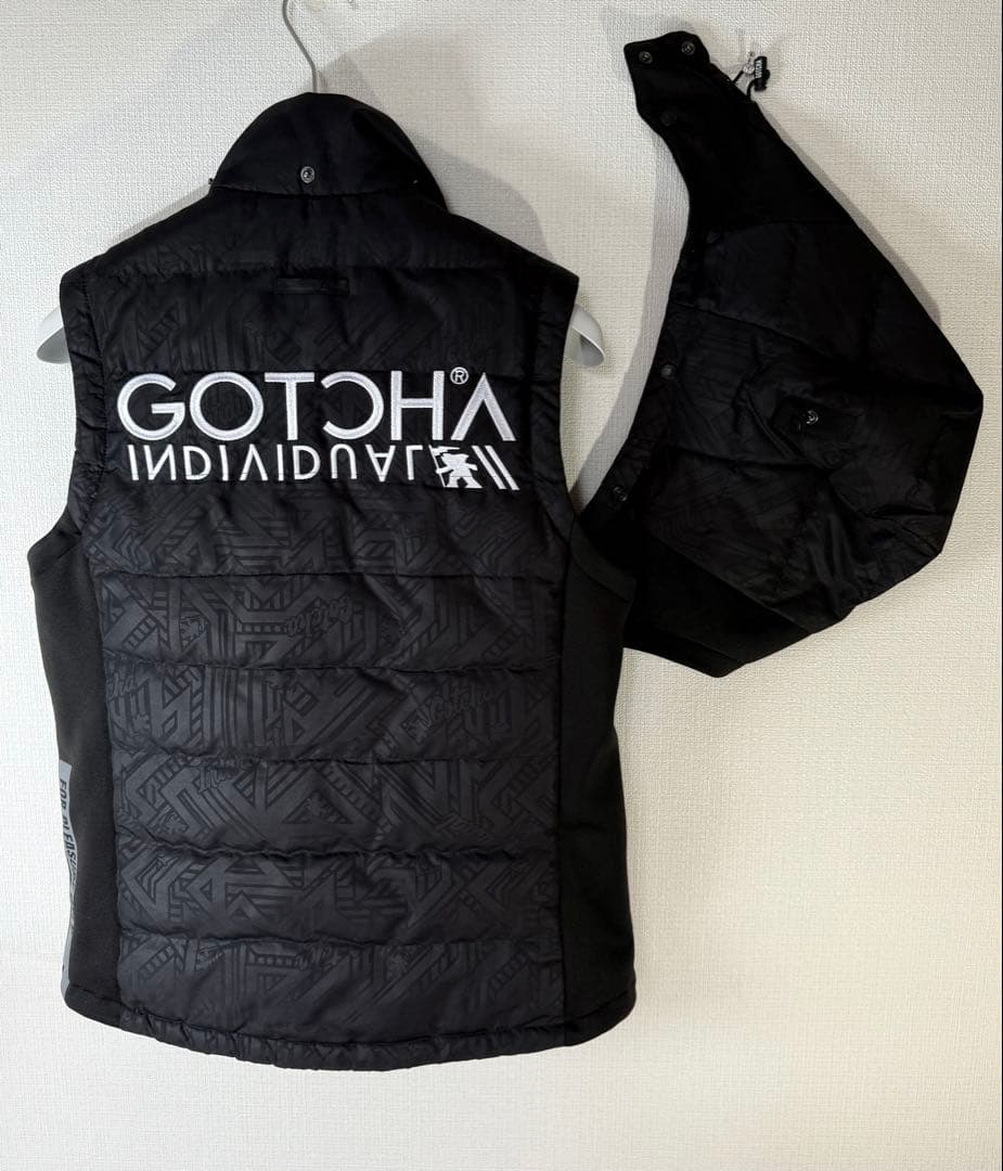 GOTCHA GOLFダウンベスト(D80% F20%)ブラック【美品】S