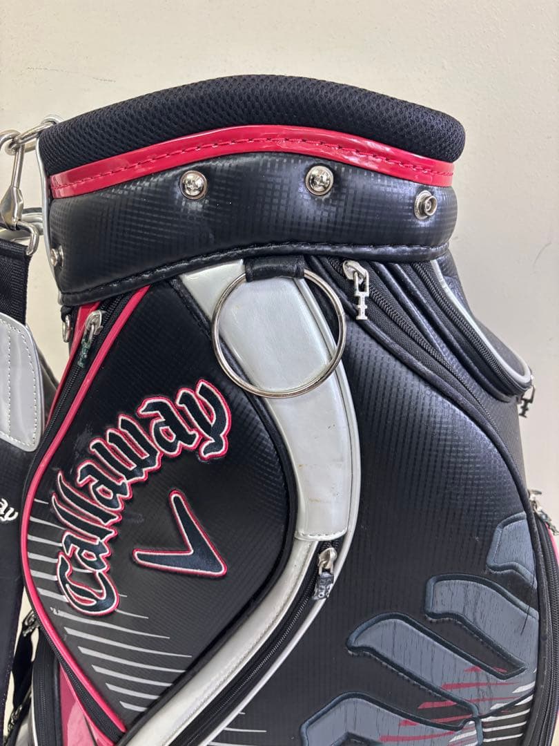 Callaway（キャロウェイ） キャディバッグ　黒×ピンク×シルバー
