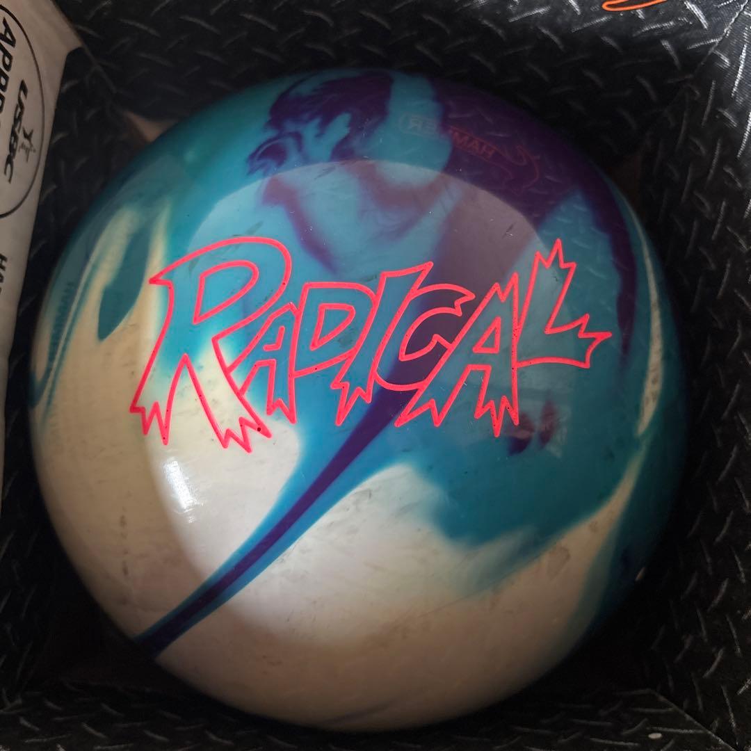 RADICAL アウターリミッツソリッド ボウリングボール 青白マーブル