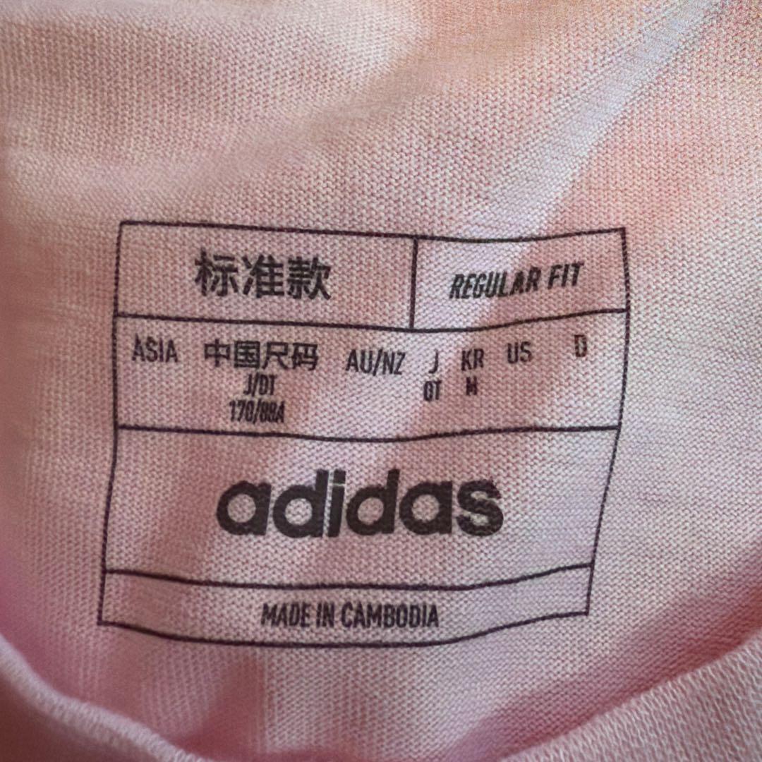 adidasピンク Tシャツ